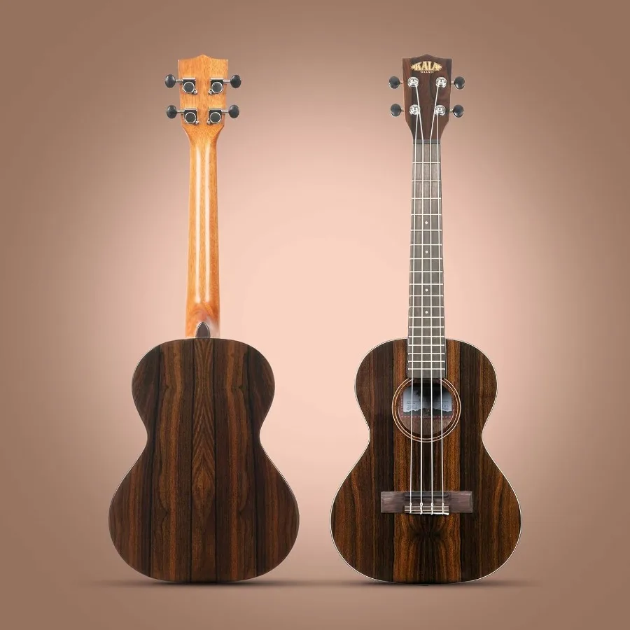 KAZCTT Ziricote Tenor Ukulele Bundle with Gig Bag Tuner Austin Bazaar Instructional DVD and Polishing Cloth for Music Enthusias