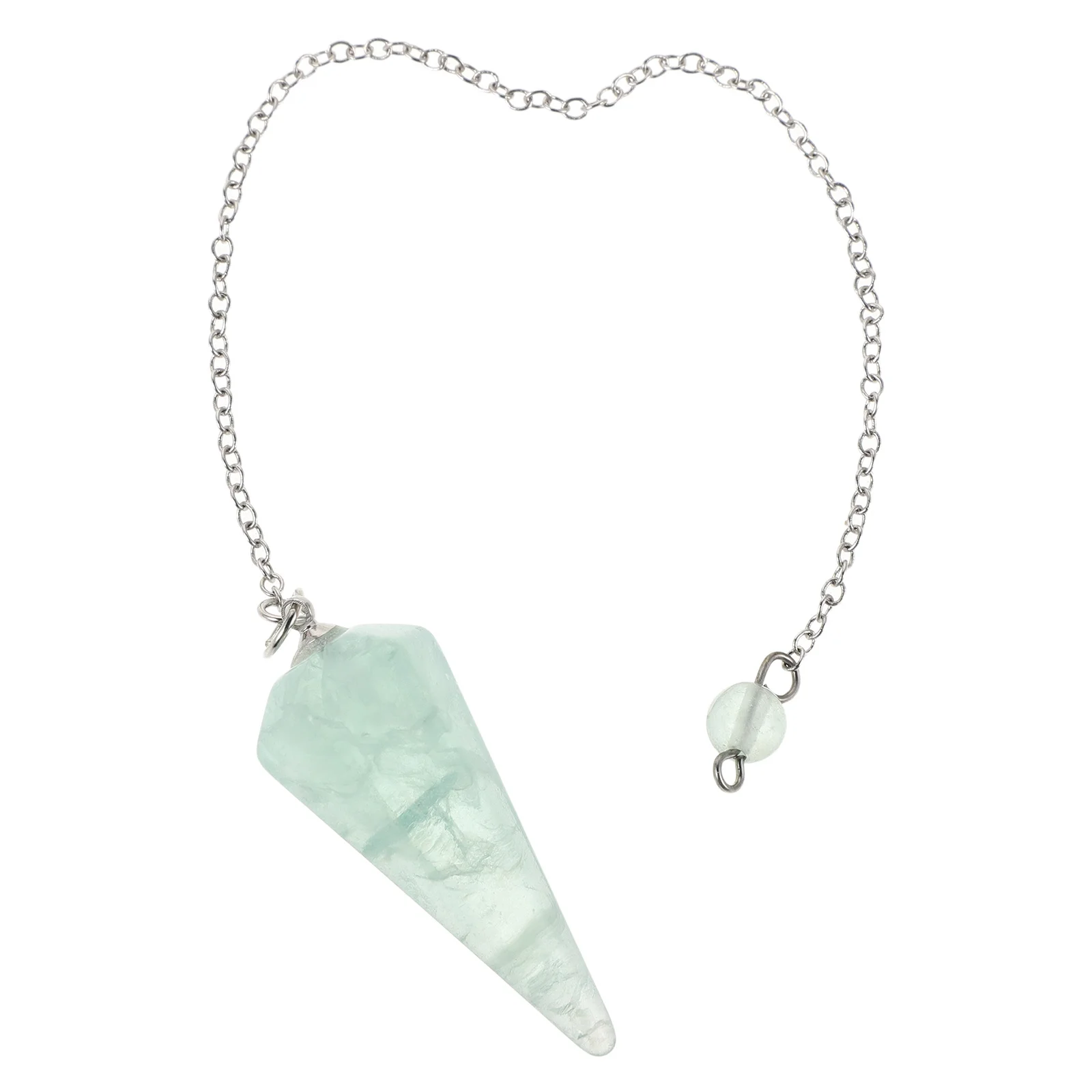 

Кристалл-подвеска из натурального шестигранного зеленого флюорита для медитации, йоги, гадания и духовных практик