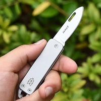 Protable Folding EDC Knife High Hardness Knife Self-defense Knife Gift Fruit Knife Open Box Tool Key Pendant Outdoor Tool