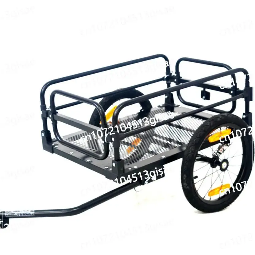Pull Goods Trailer Camper with Goods Bicycle Rear Trailer Outdoor Cycling Trailer Carrying Goods