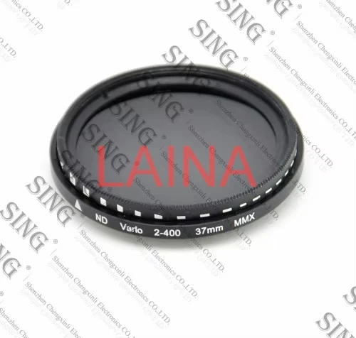Variable Neutral Density ND Filter ND2-ND400, Adjustable Fader Lens Filter for 37 46 49 52 55 58 62 67 72 77mm Lenses