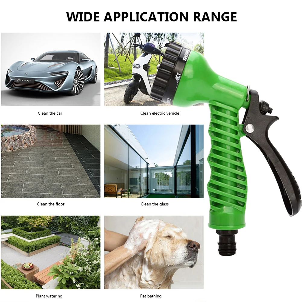 Portable Water Hose Nozzle Multi-Function Hand-Held Watering Irrigation Sprayer Household High  Adjustable for Car Wash