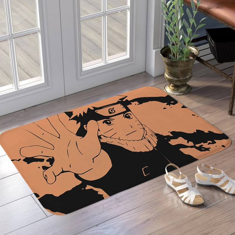 Living Room Floor Carpet D-Narutos Anime Interior Entrance Mat Slip-resistant Bedroom Bath Rug Custom Doormat Home Decor Items