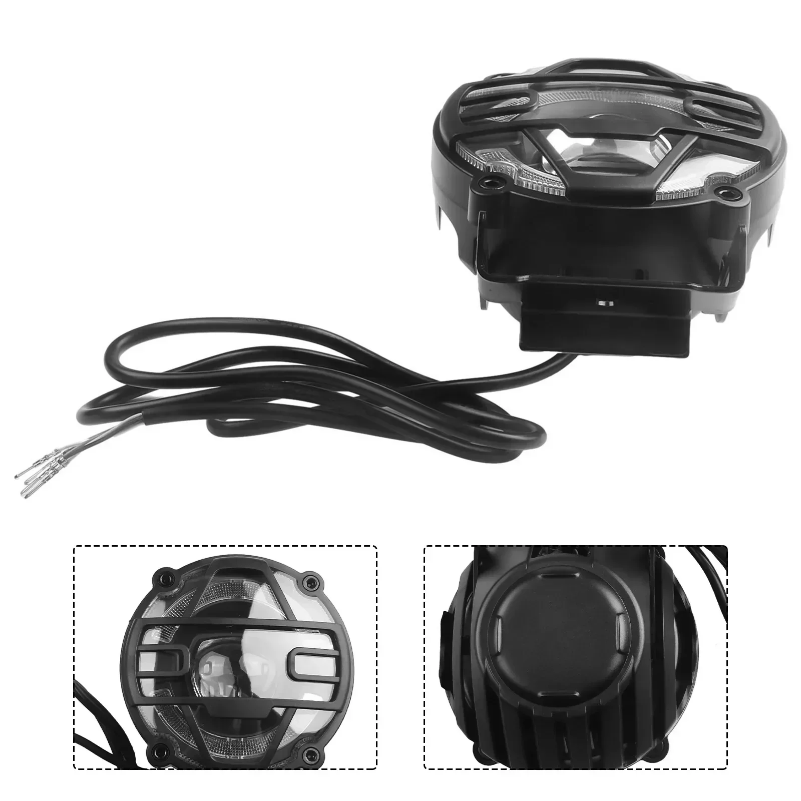 

Bike Front Light Bicycle Headlight For-EBike Headlight Waterproof With Horn Electric Bicycles Accessories Bicycle