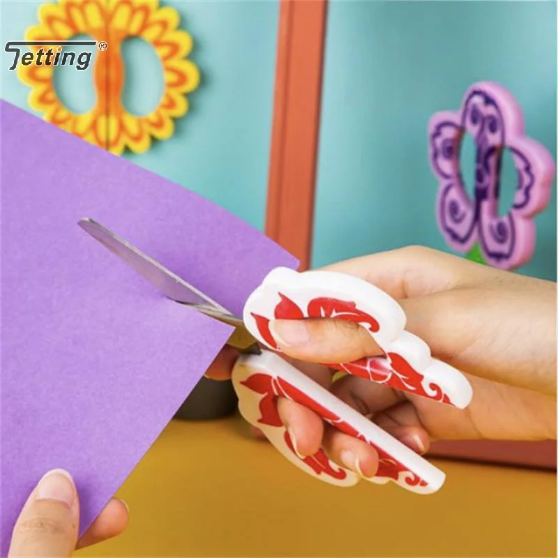 Cute Flower-shaped Safety Scissors, Made Of ABS Resin, Suitable For Office And School Supplies, Desktop Decoration.