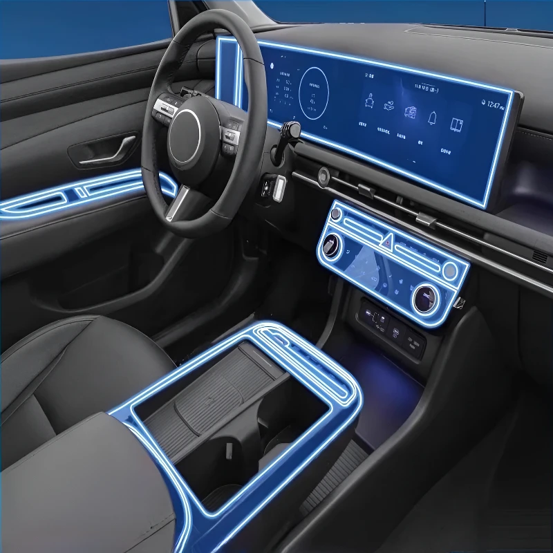 For Hyundai Tucson L 2025 Dashboard Multimedia Navigation Transparent Anti-Scratch Protection Film Modification for