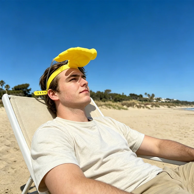 

UV Protection Hands-Free Sun Visor Headband, Novelty Hand Shaped Sun Shade for Beach Travel Outdoor Summer Gift