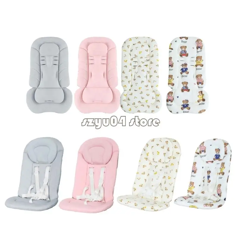 

4X7D Breathable Strollers Cushion Soft Baby Carriage Pad Machine Washable Design