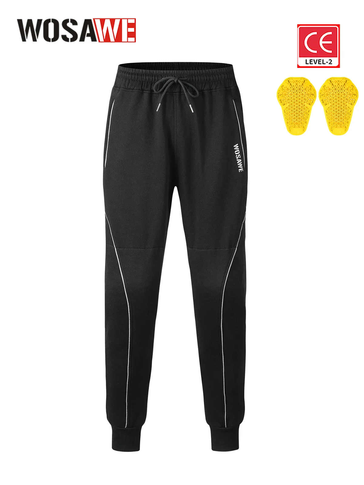 

WOSAWE осенние и зимние длинные брюки для верховой езды, повседневные мотоциклетные брюки с защитой от падения с мягким защитным снаряжением CE для мужчин и женщин