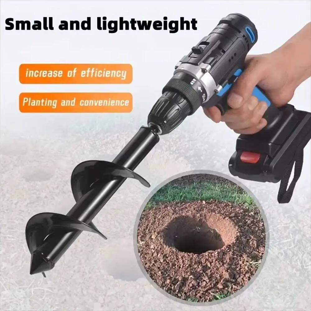 

Hexagonal Shank Soil Loosening Drill Bit Steel High Hardness Soil Digging Drill Bit Planting Hole Digger Tool Wear-resistant