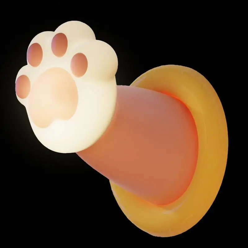 Silicone Night Light For Kids Cat's Paw Nightlight For Kids Creative Animal Light Atmosphere Sleep Night Light For Kids Bedside