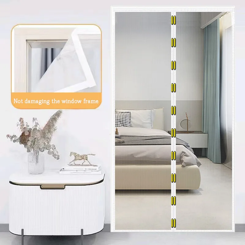 

Summer mosquito proof door curtain, home bedroom, silent ventilation, mosquito proof magnetic partition curtain, self-adhesive