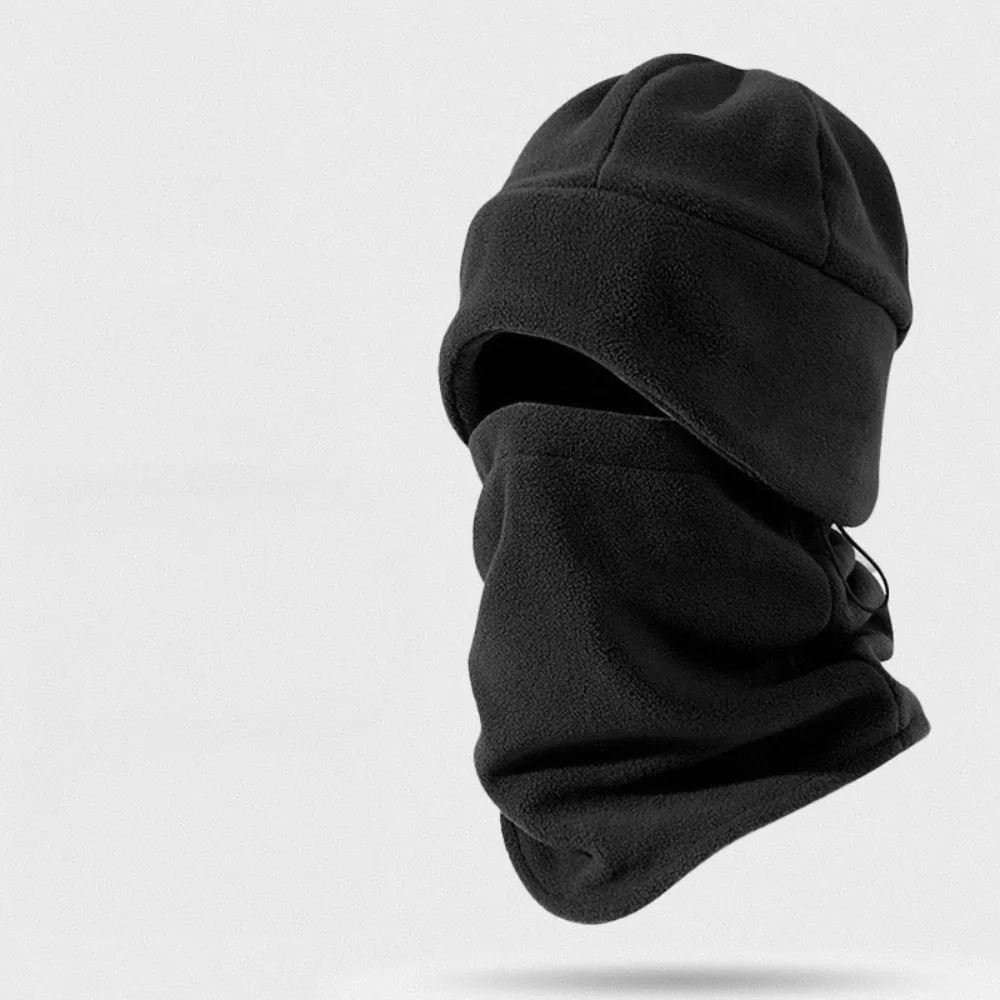 New Polar Fleece Hat Scarf Set Coldproof Warm Neck Warmer Windproof Bonnet Cap Autumn and Winter