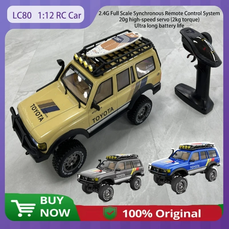 

New LC80 RC Cars 1/12 large-sized 2.4G full scale RC off-road climbing vehicle High speed servo motor model car Boys rc car gift