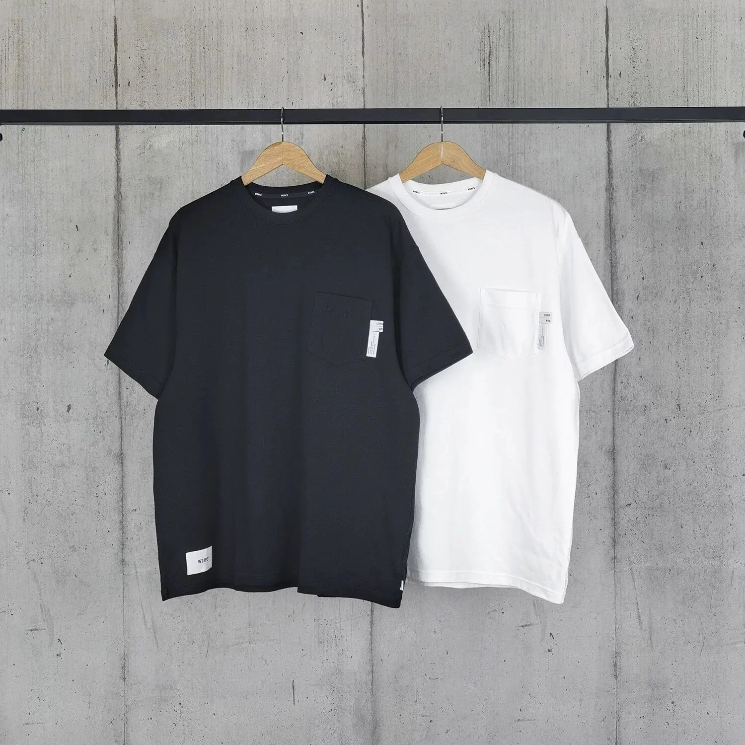WTAPS 26SS Men's Heavyweight Cotton T-Shirt Japanese Streetwear Loose Fit Solid Color Crew Neck Short Sleeve CITYBOY Casual Top
