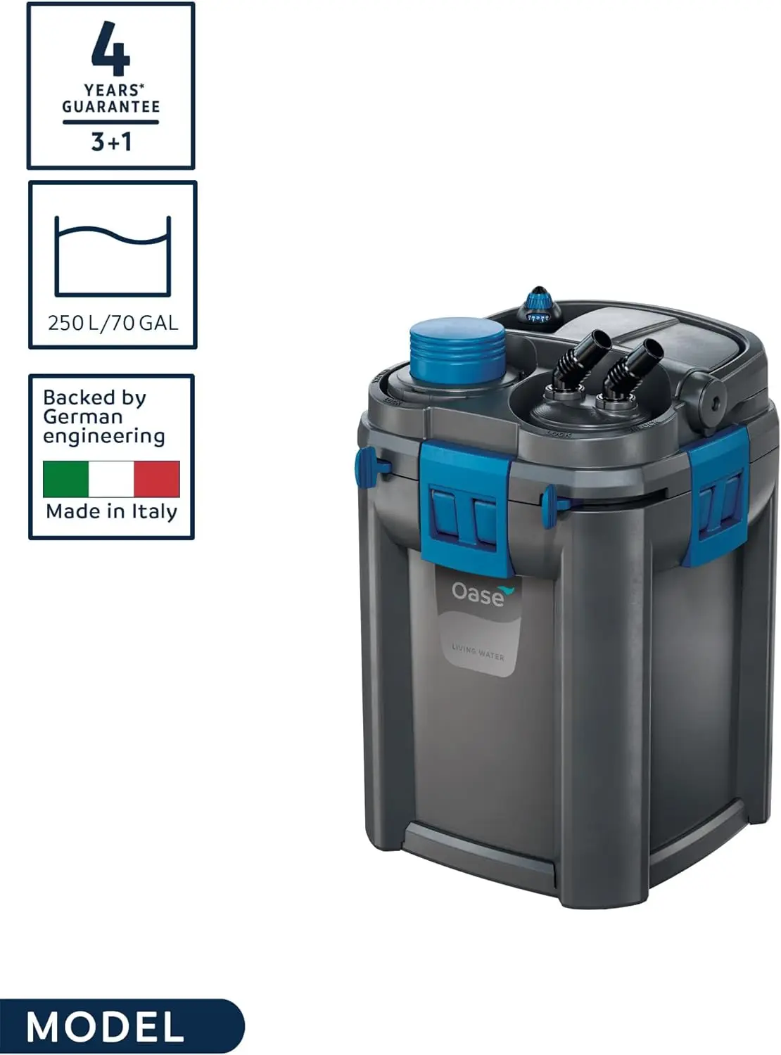 OASE-Biomaster termo para acuatica interior, negro, 250