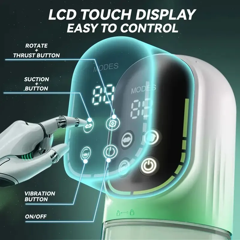 5 في 1 التلقائي التوجه دوران ذكر الاستمناء القضيب مضخة مص جيب كس اللسان آلة الكبار الجنس لعب للرجال 18 + #4