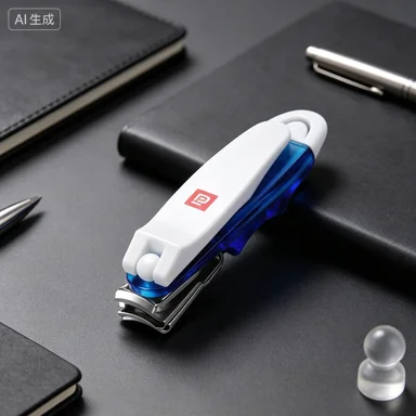 360° Rotatable Flat Head Splash Proof Stainless Steel Nail Clippers, Built-in Storage File Creative Nail Tool