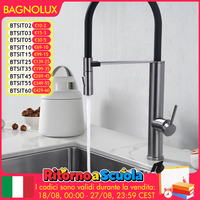 Gunmetal Kitchen Sink Faucet with Pull Out Sprayer, 360 Swivel Pull Down Water Hot And Cold Water Mixer Sink Tap