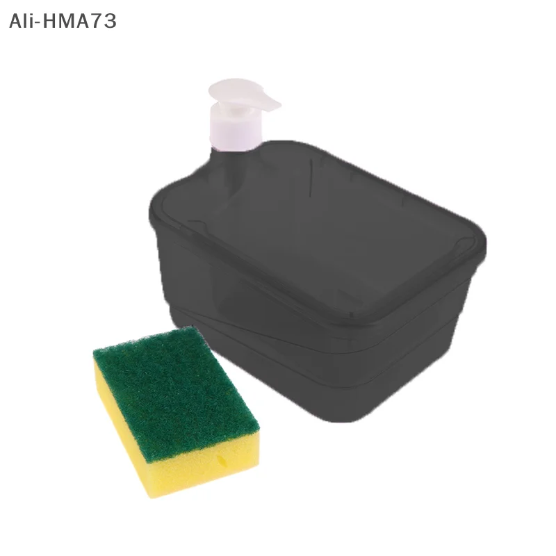

2025 1Pc Automatic Soap Dispenser And Scrubber Holder 2-in-1 Liquid Soap Dispenser With Sponge Soap Dispenser