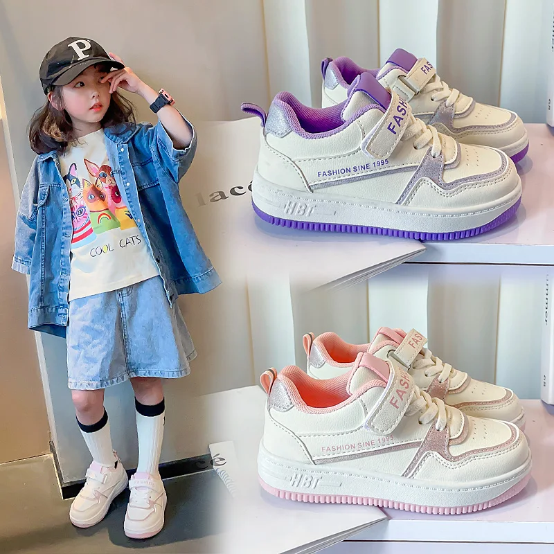 

Girls Thick and Wear-resistant Casual Shoes Soft Bottom 2025 Autumn New Children Sports Shoes Comfortable Shoes