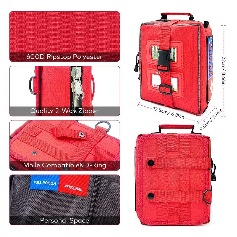 Outdoor Survival Equipment Tools Kit First Aid Kit Full Set Nurse Accessories Work Tourniquet for Blood Medical Rescue Emergency