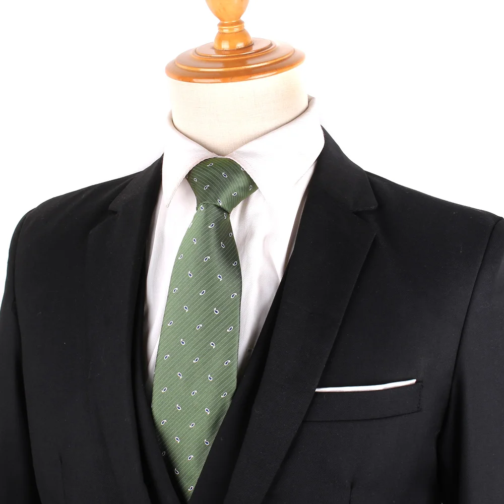 Wedding Tie For Men Women Military Green Neck Tie For Party Casual Jacquard Neckties Adult Suit Neck Ties For Groomsmen Gifts