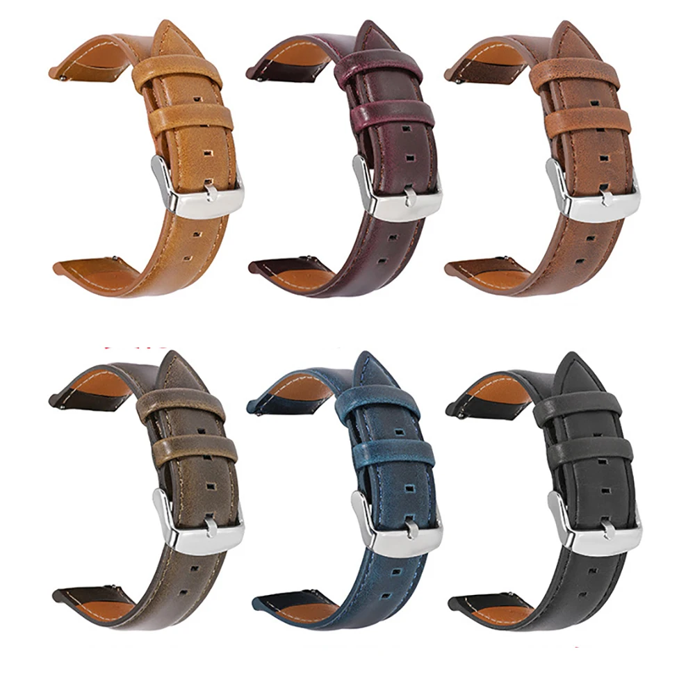 Leather watch strap 20mm For COLMI C61/P8 Plus GT/P8 Mix/ P8 SE/V31 /Land 2S /i20/P10/P12 wrist Straps Band