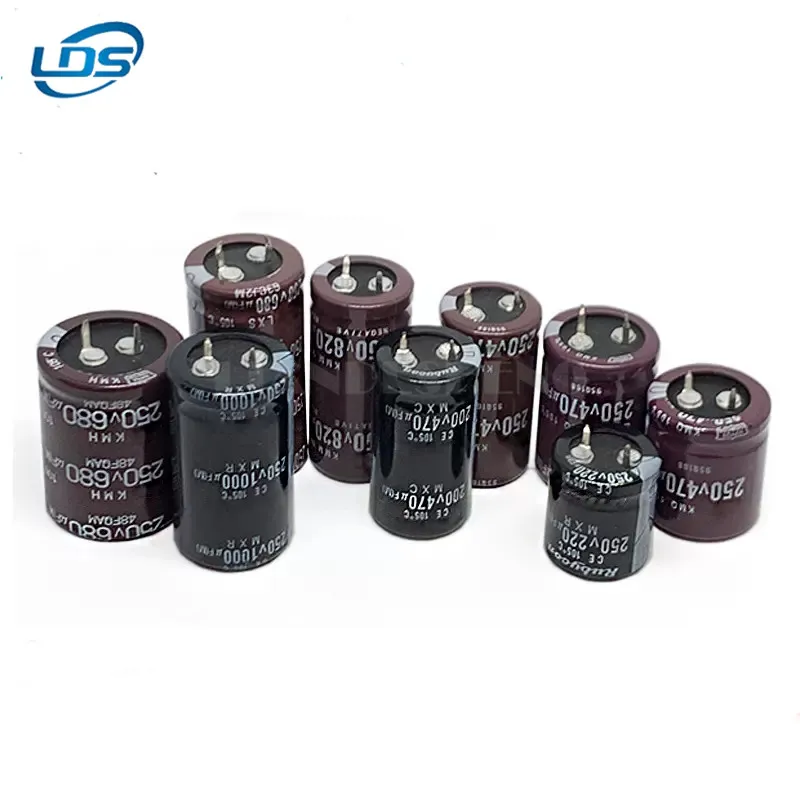 1pcs Aluminum electrolytic capacitor 450V390UF Capacitor 400V390UF Black gold rigid size 25X45/50 30X35/30/45/50 35X30/35/40/50