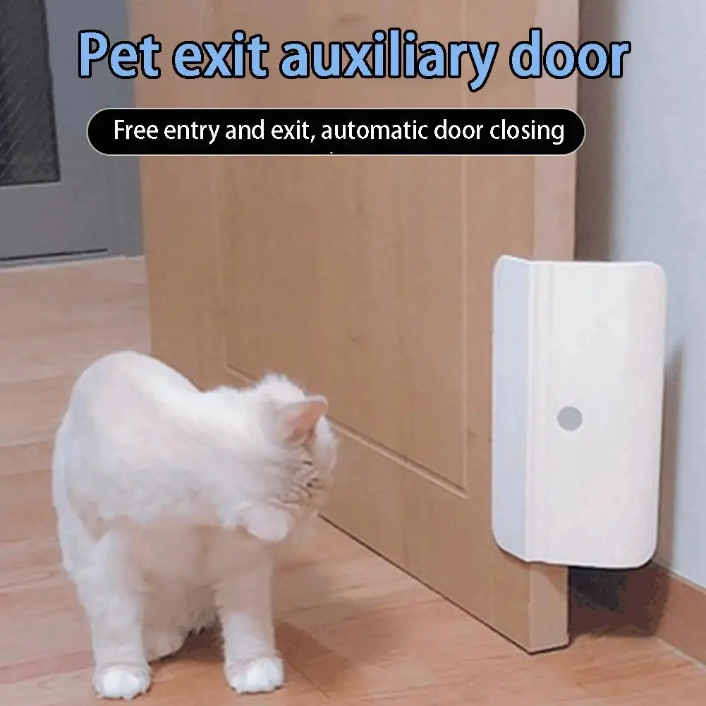 Pets Automatic Door Opener Automotive Gate Opener Cat Private Handle Pet Door for Bedroom Bathroom Perfect Gift for Pet Owners