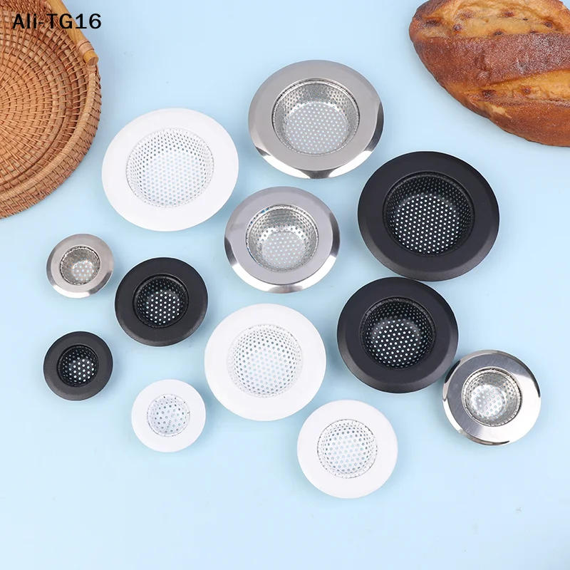 

【TyA】CCA83-Steel Sink Filter Mesh Shower Floor Drain Hair Catcher Stopper Food Slag Drainer For Kitchen Bathroom Accessories