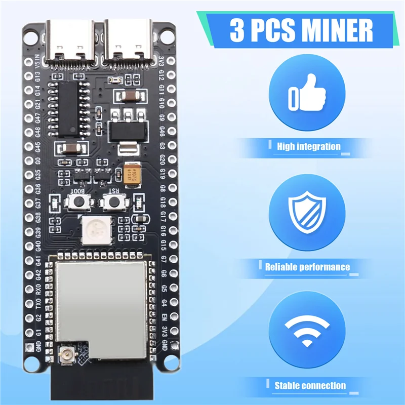 

Superior-3PCS BTC Miner Solo Lottery Miner 70-80KH/S+USB-адаптер Bitcoin BTC Miner Asic Mining Wi-Fi Майнер малой мощности для дома