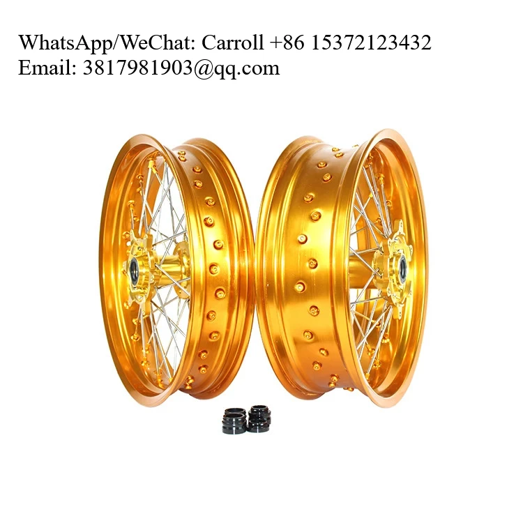 

Colorful Supermoto Refit Hot Sale 17" Alloy Motorcycle Wheels 16 Front Motorcycle KTM Wheel