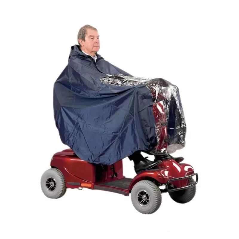 Four Wheel Electric Wheelchair Accessories Raincoat Cover Disabled Adult Electric Wheelchair Raincoat Scooter Rain Cape