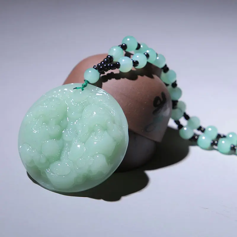 

Chalcedony Necklace Pyne Guanyin Buddha Pendant