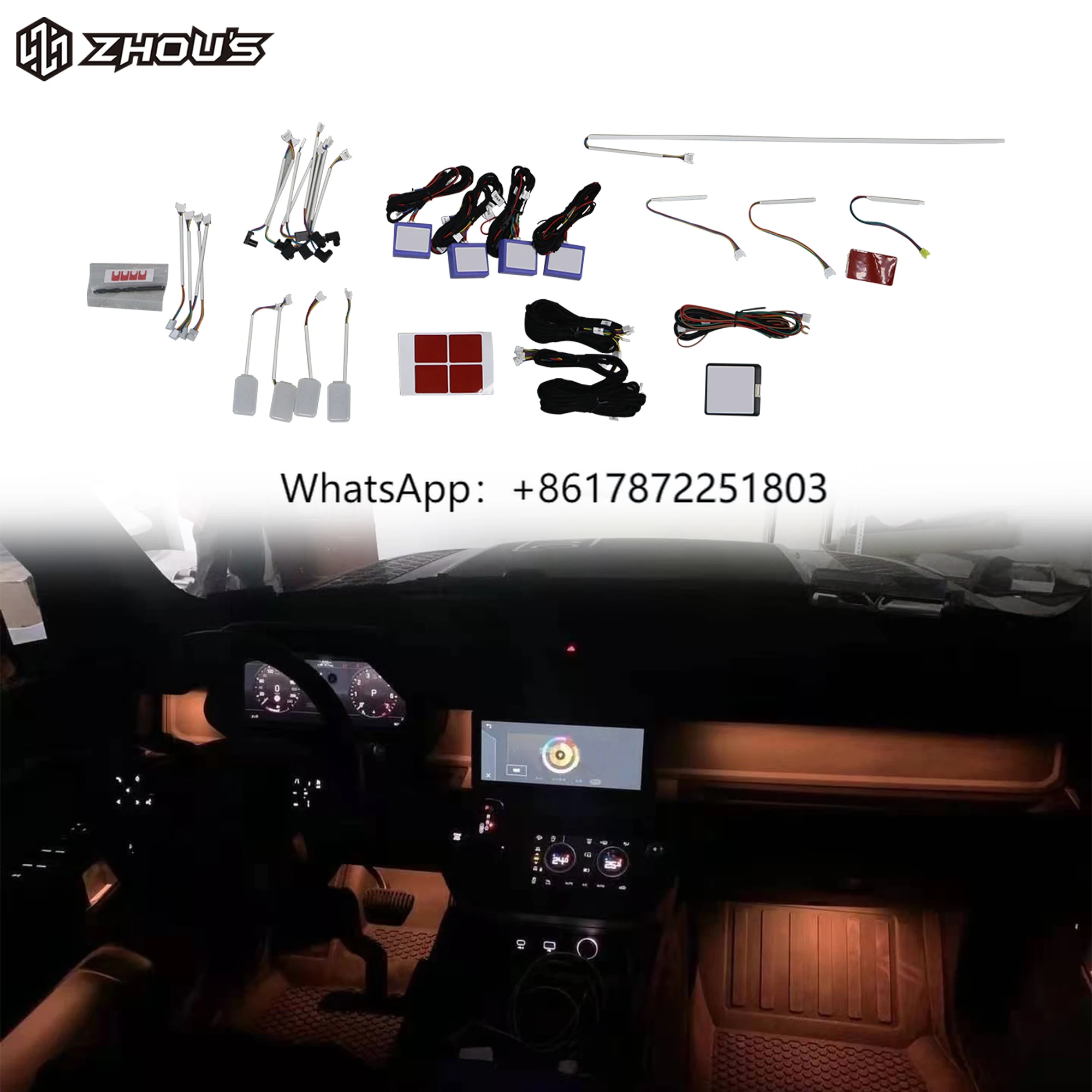 

Car Interior Accessories Decorative Ambient Lamp Led Car Atmosphere Lights for Land Rover Defender
