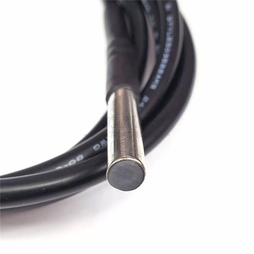SHT30 Temperature Humidity Sensor Probe Cable Capacitive Sensor OEM Length I2C Output IP67 Waterproof 304 Stainless Steel Digita
