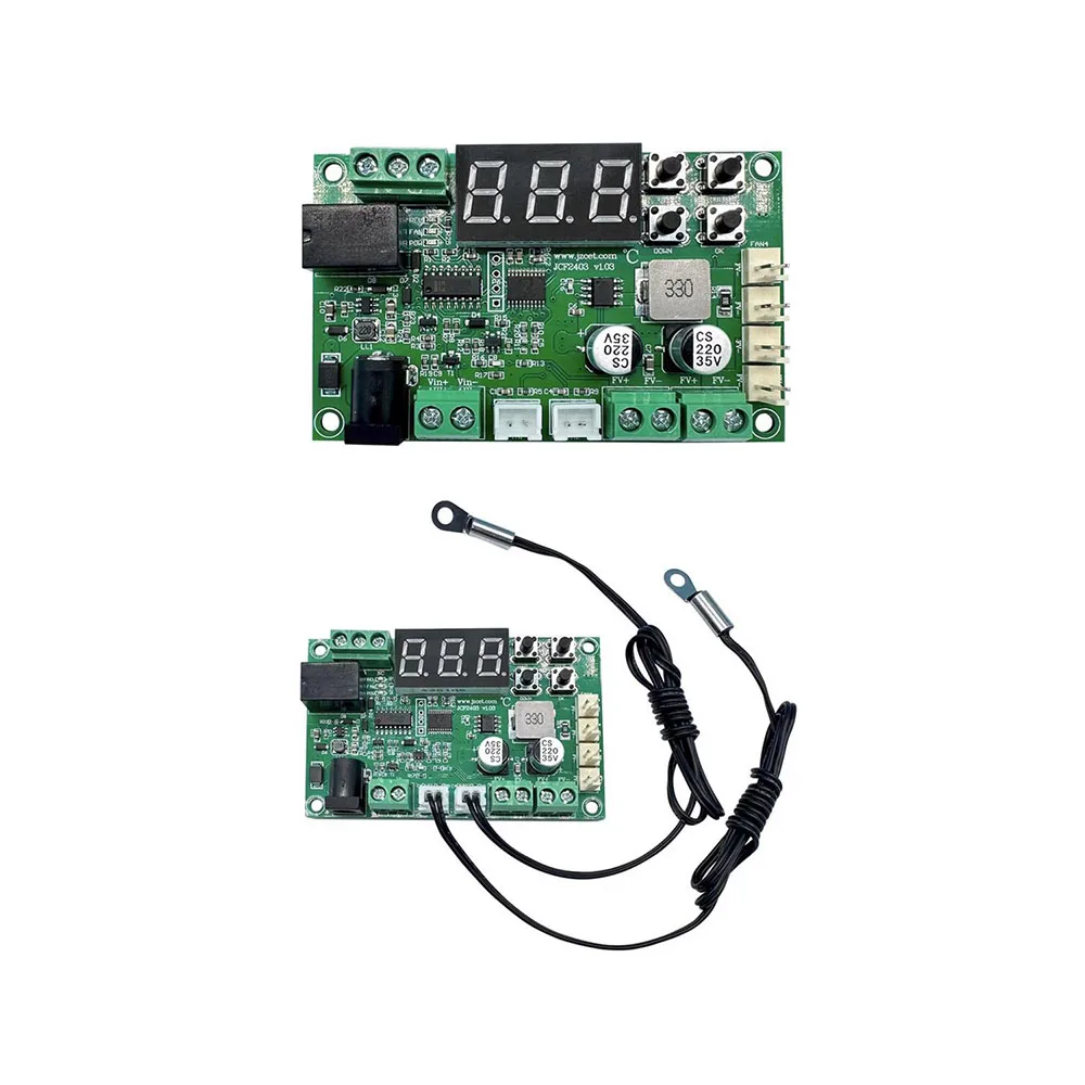 Imagem -02 - Controle de Temperatura do Ventilador Display de Velocidade Digital 12v 24v 3a Controle de Velocidade Chassi pc Placa Gráfica Cpu