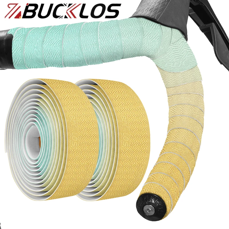 

BUCKLOS Colors Bike Handlebar Tape Comfortable Non-slip Road Bicycle Handlebar Tapes Road Bicycle Drop Bar Tape Cycling Parts