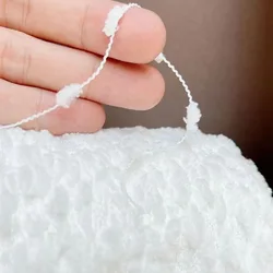 500g lange weiße Bohnen Verdrahtung Wolle Bohnen garn Mohair Verkabelung Begleiter Hand gemischte Draht beutel DIY Stricken Häkeln