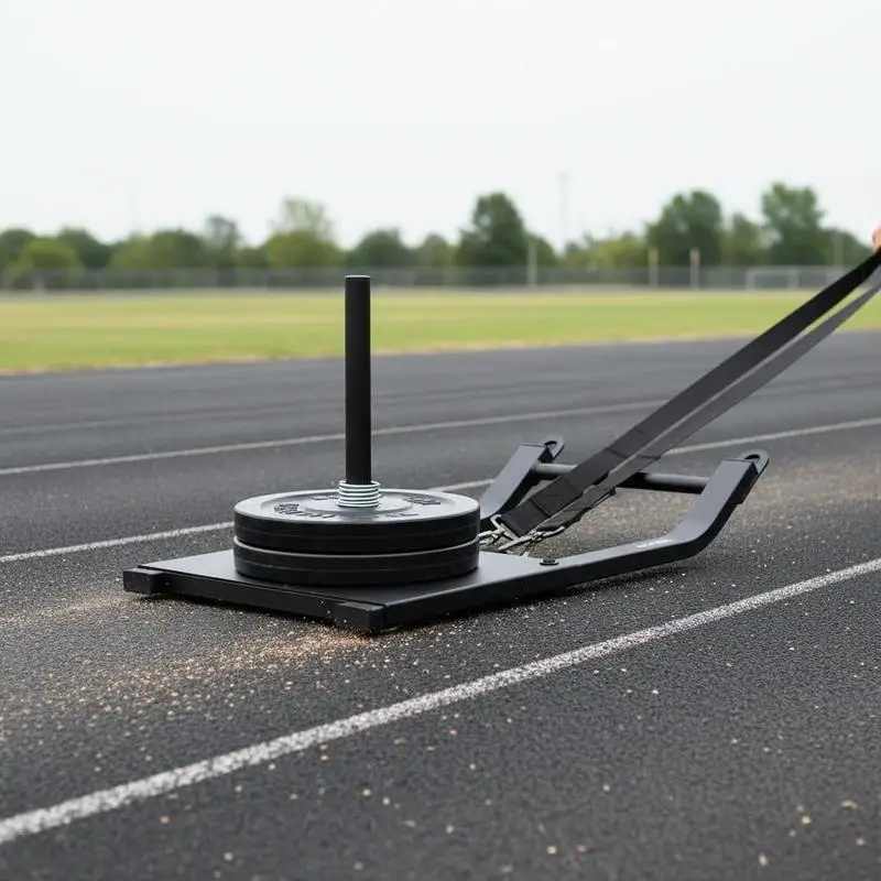 

Fitness Training Sled 23.6x15.7x7.1 Inches For Speed Training Muscle Building Power Development, Heavy Duty Metal Constructio