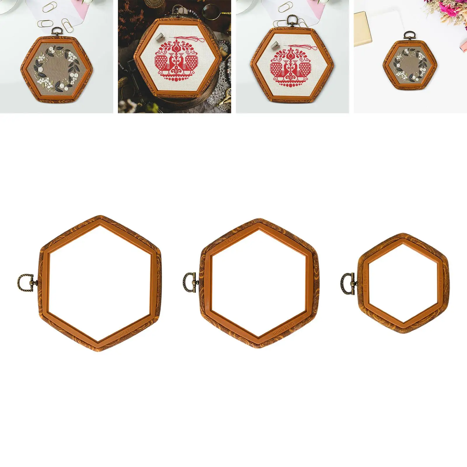Embroidery Cross Hoop DIY Decoration Hoop Ring DIY Needlecraft for Home Handy Sewing Embroidery Projects Art Craft Needlework