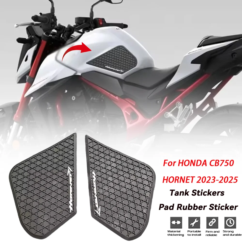

For HONDA CB750 CB 750 HORNET 2023-2026Motorcycle accessories Non-Slip Side Fuel Tank Stickers Pad Rubber Sticker