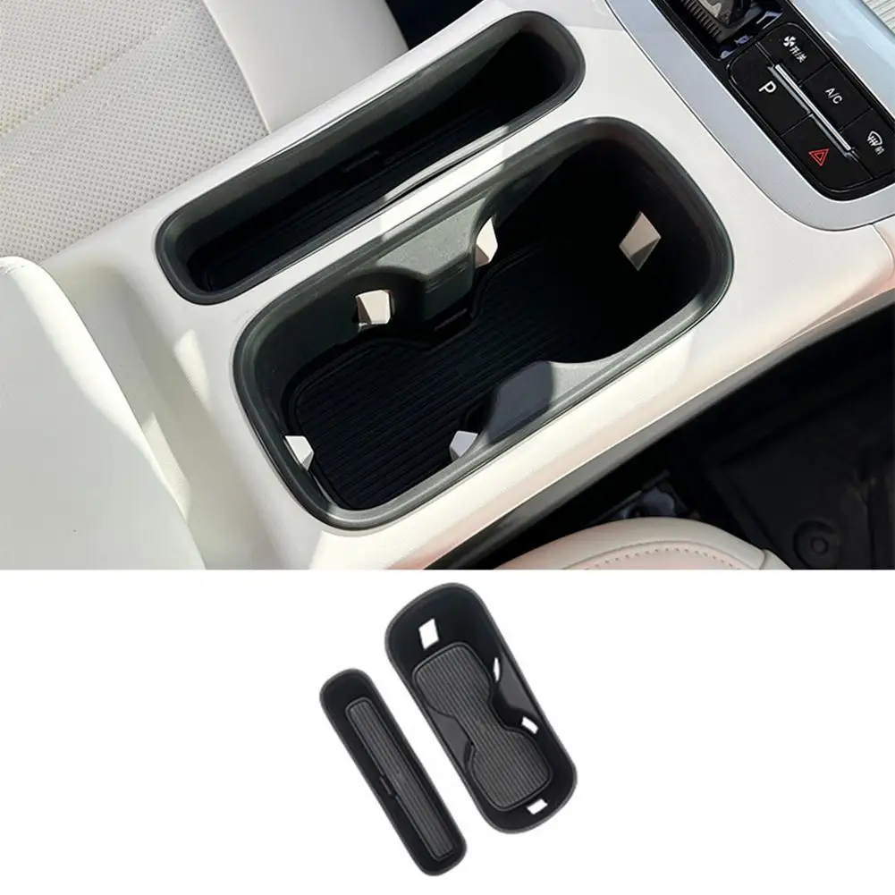 Für Geely EX2 2026 Silikon-Getränkehalter Aufbewahrungsbox Mittelkonsolen-Organizer Einlegefach Rutschfeste Seitenablage Getränkehalter – Detail 2