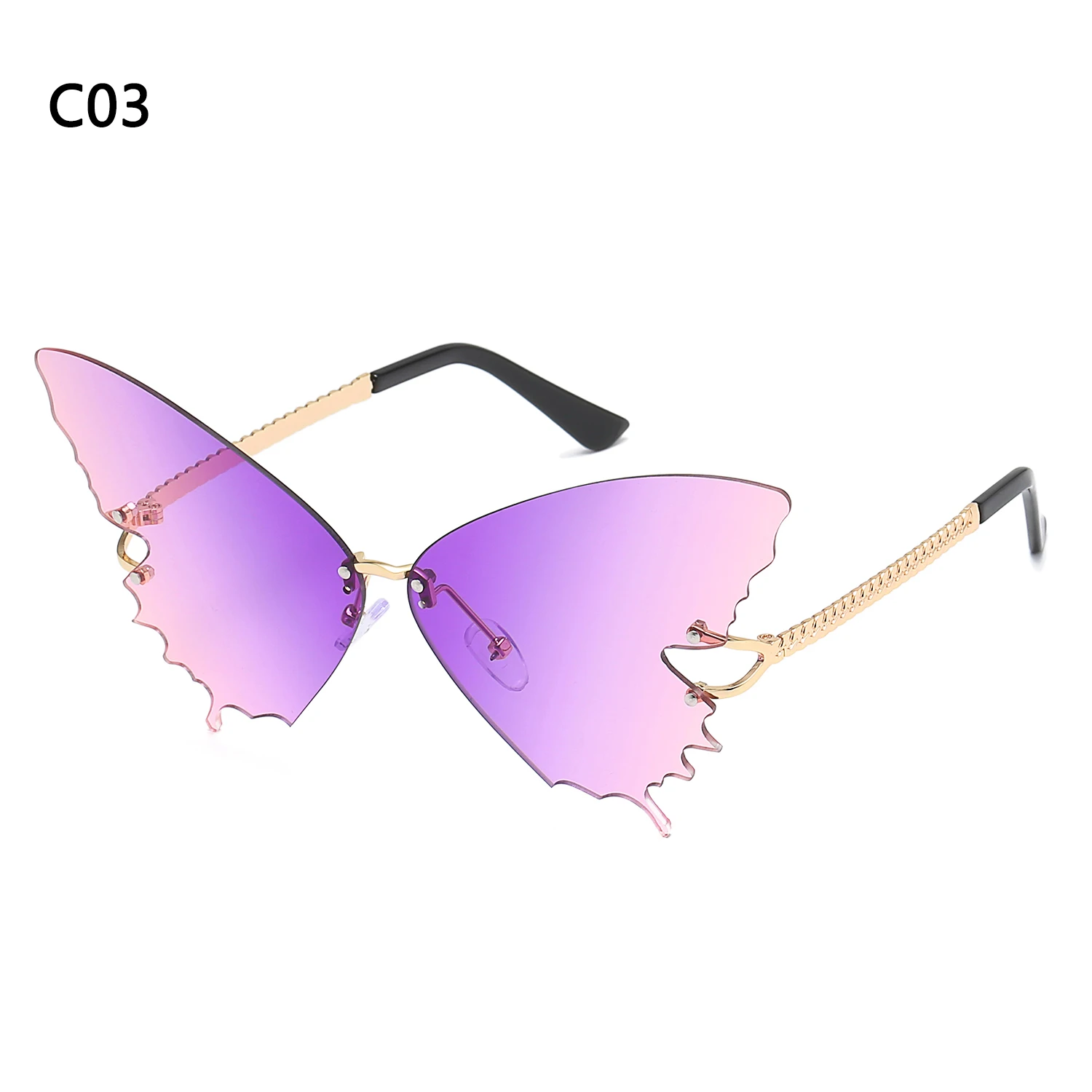 

Vintage Fashion Eyewear Rimless Sunglasses UV protection Retro Sun Glasses Sunglasses
