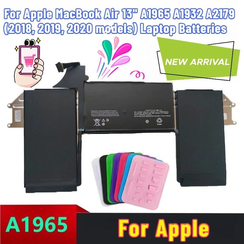 

11.4V 4379mAh for Apple MacBook Air 13" A1965 A1932 A2179 (2018, 2019, 2020 models) Laptop Batteries