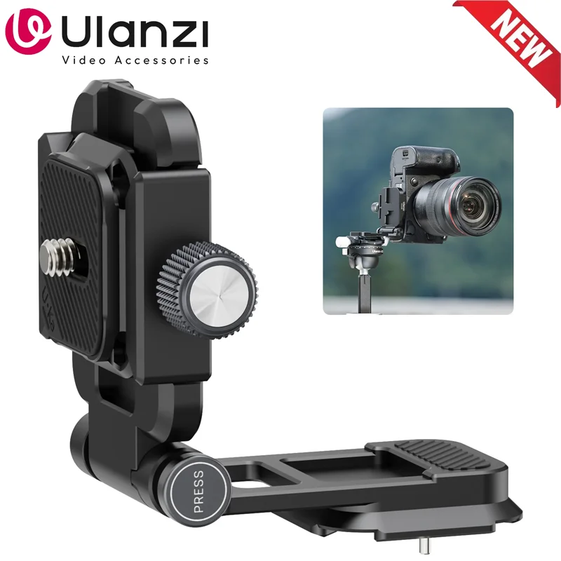 Ulanzi UKA08 Camera Foldable L-Bracket Vertical & Horizontal Quick Switching L-Plate Acra-Swiss for Canon Sony Camera Accressory