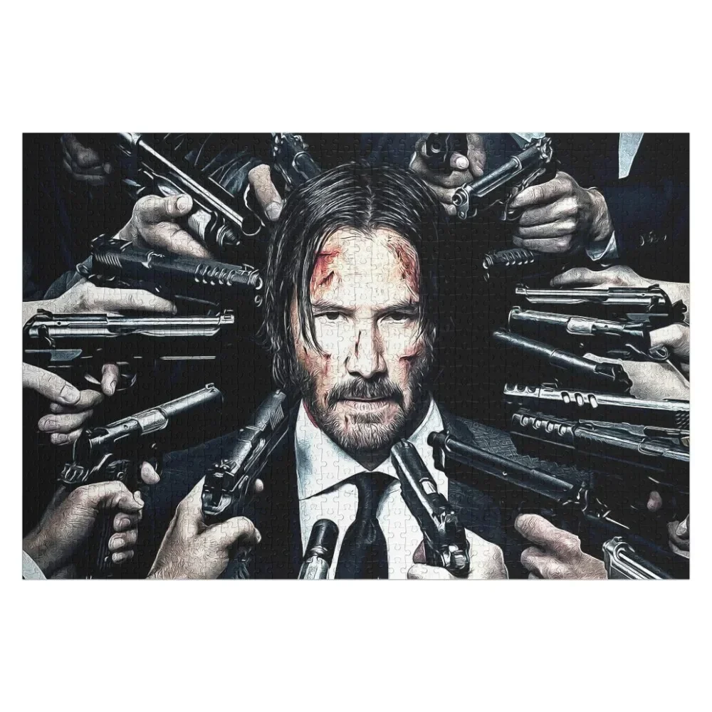 

John Wick Jigsaw Puzzle Wooden Decor Paintings Personalized Gift Married Puzzle