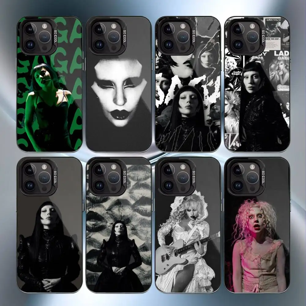 

Mayhem L-Lady G-Gaga Phone Case For iPhone17,16,15,14,13,12,11 Plus,Pro Max Black Candy Matte Shockproof Cover