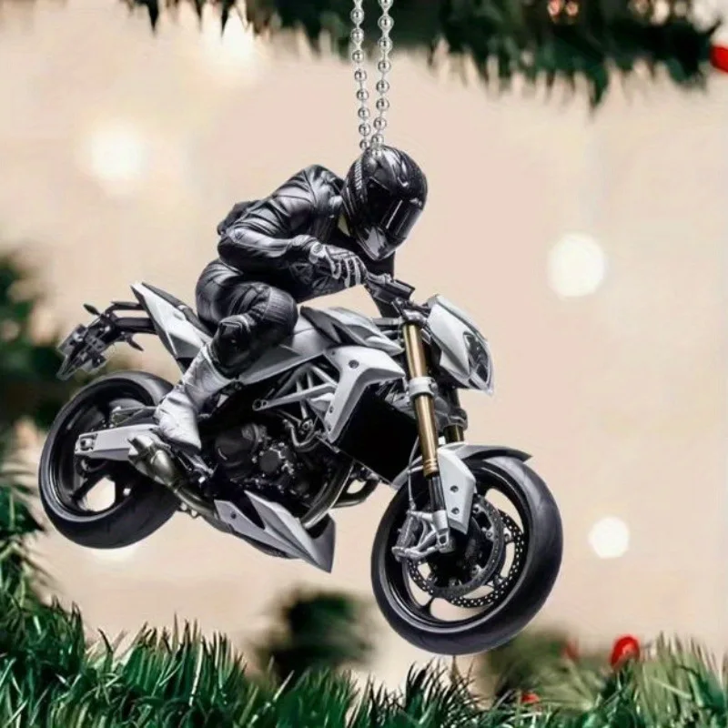 Cool keychain motocross for Men Boys Motorcycle Biker Key Chain snowmobile Helmet Motorcross